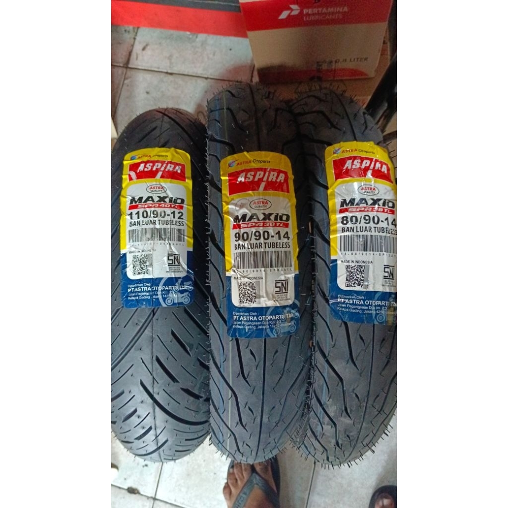 Ban Tubeless Aspira Ukuran 90/90-14