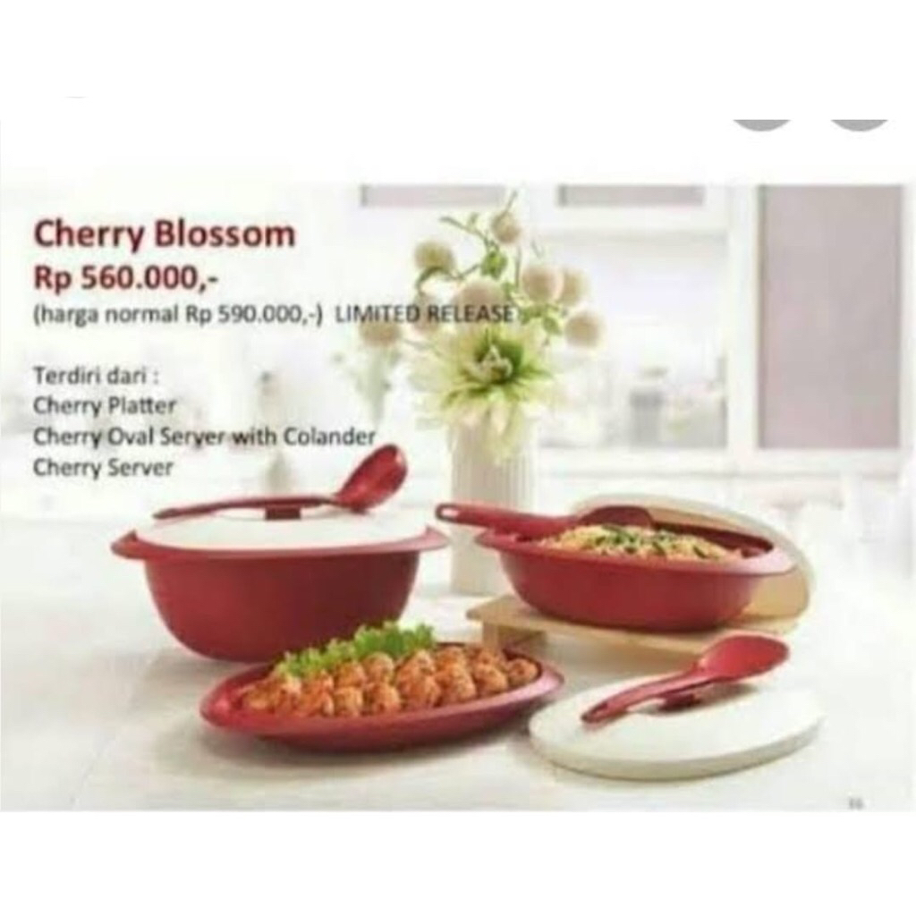 cherry blossom Tupperware set family