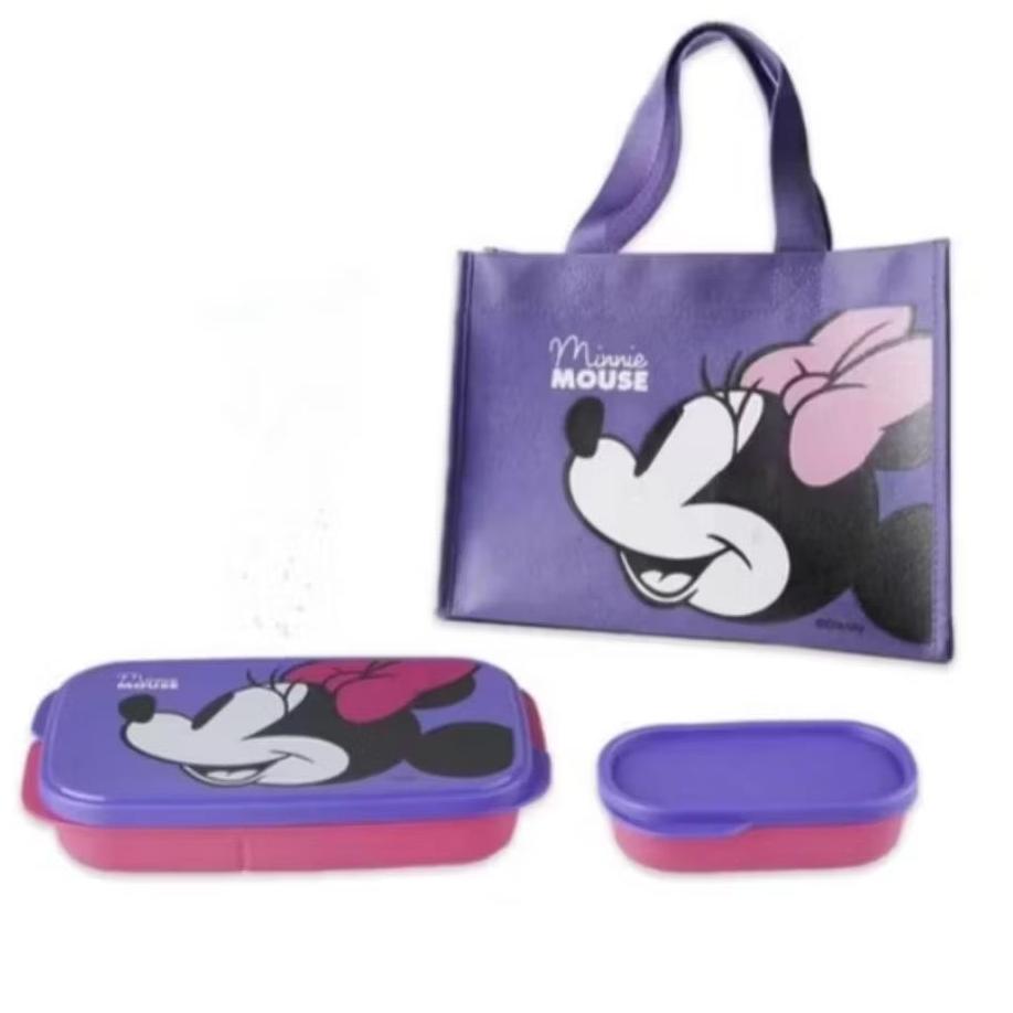 Tupperware Mickey Minnie Lunch Meal Set Bekal