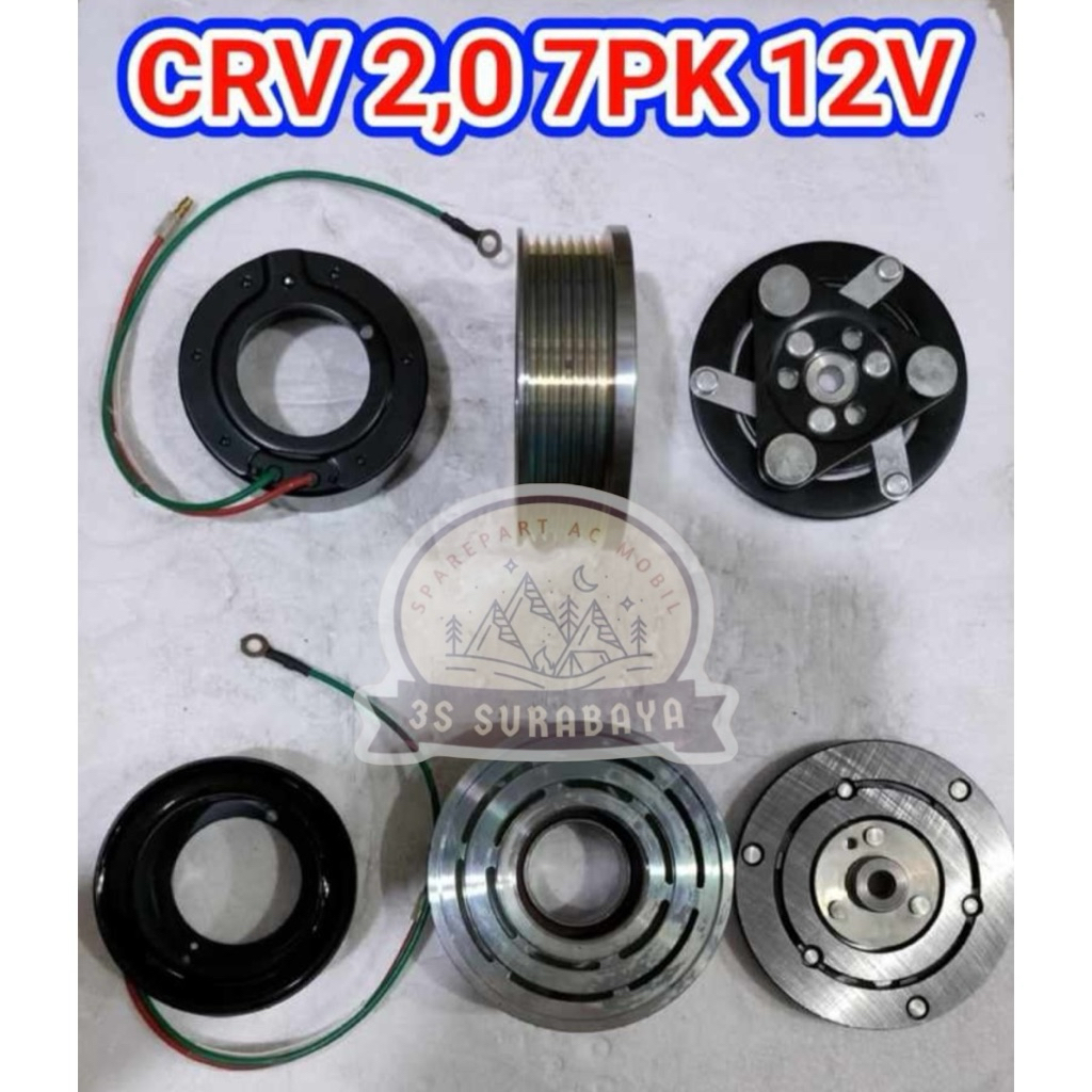 Magnet Klat Crv 2000 Cc 2.0 7 Pk Gen 3 2007-2012 Ac mobil Honda Magnetic Clutch (Baru/New)