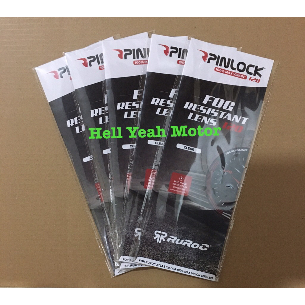 Pinlock 120 Ruroc Atlas 3.0 Atlas 4.0 Antifog Anti embun Visor Ruroc Atlas 3 Atlas 4