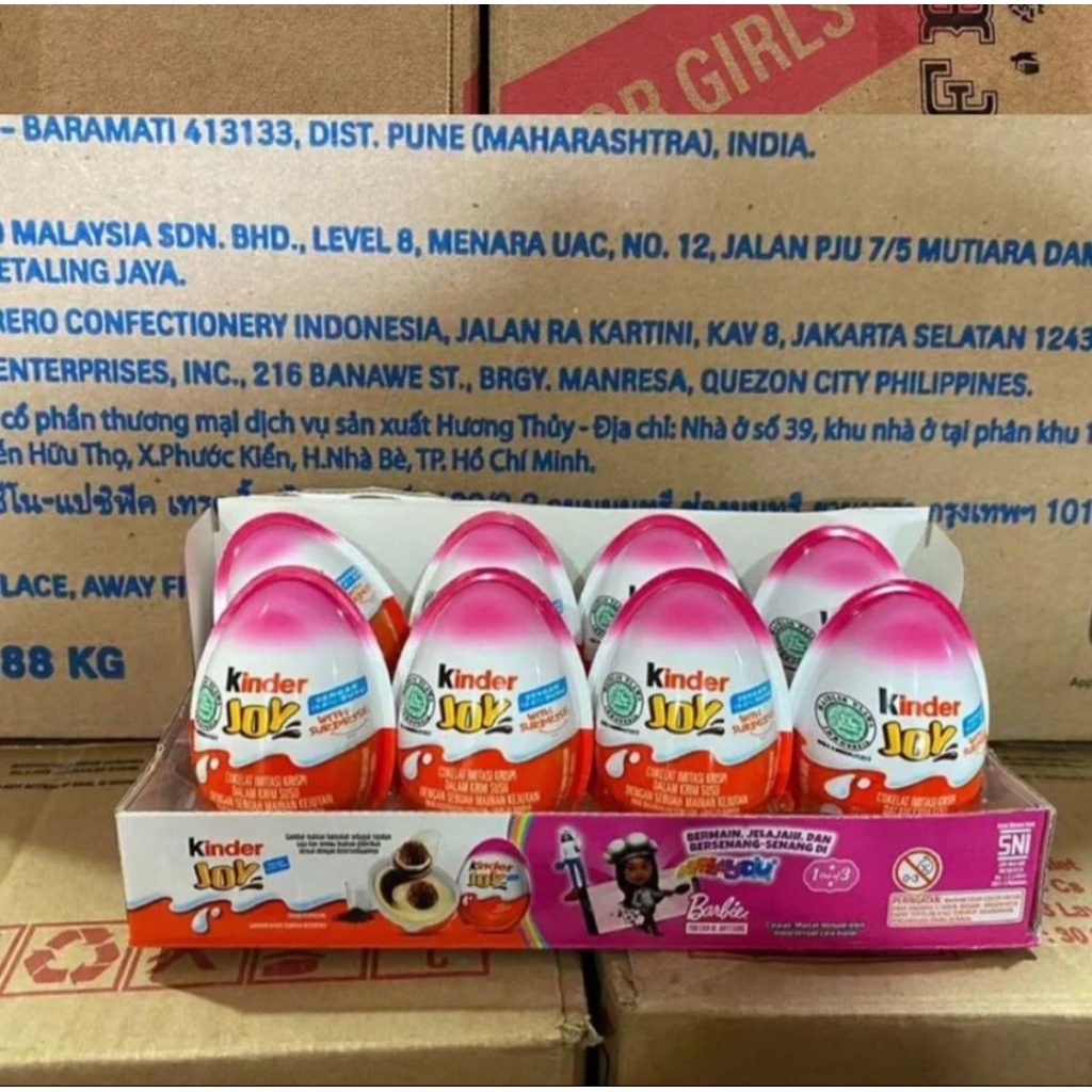 

Camilan anak Kinder Joy For Girls 20 g Edisi Barbie KINDER JOY Chocolate Crispy Natoons 20g