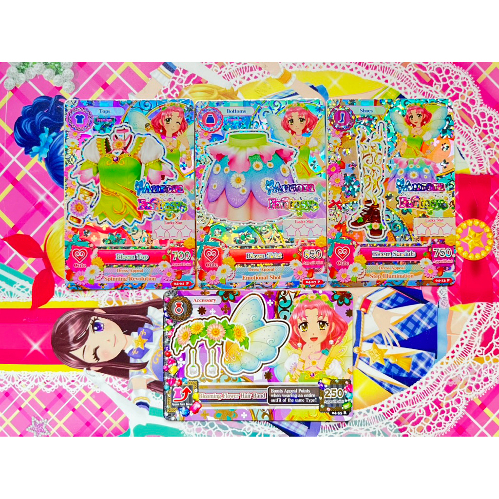 Kartu Aikatsu Bloom Sakura Kitaoji Aurora Fantasy Premium Original Langka Rare Official Japanese Jap