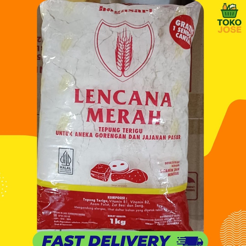 

Tepung Terigu Lencana Merah Kemasan 1KG