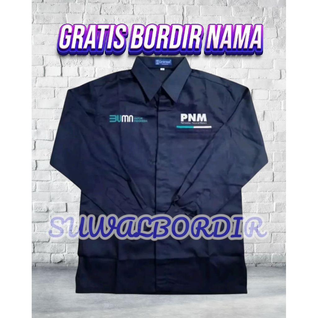 KEMEJA PNM LENGAN PANJANG TERBARU SERAGAM PDH PNM ATASAN BAJU PNM KEMEJA BUMN PNM SERAGAM BUMN PNM