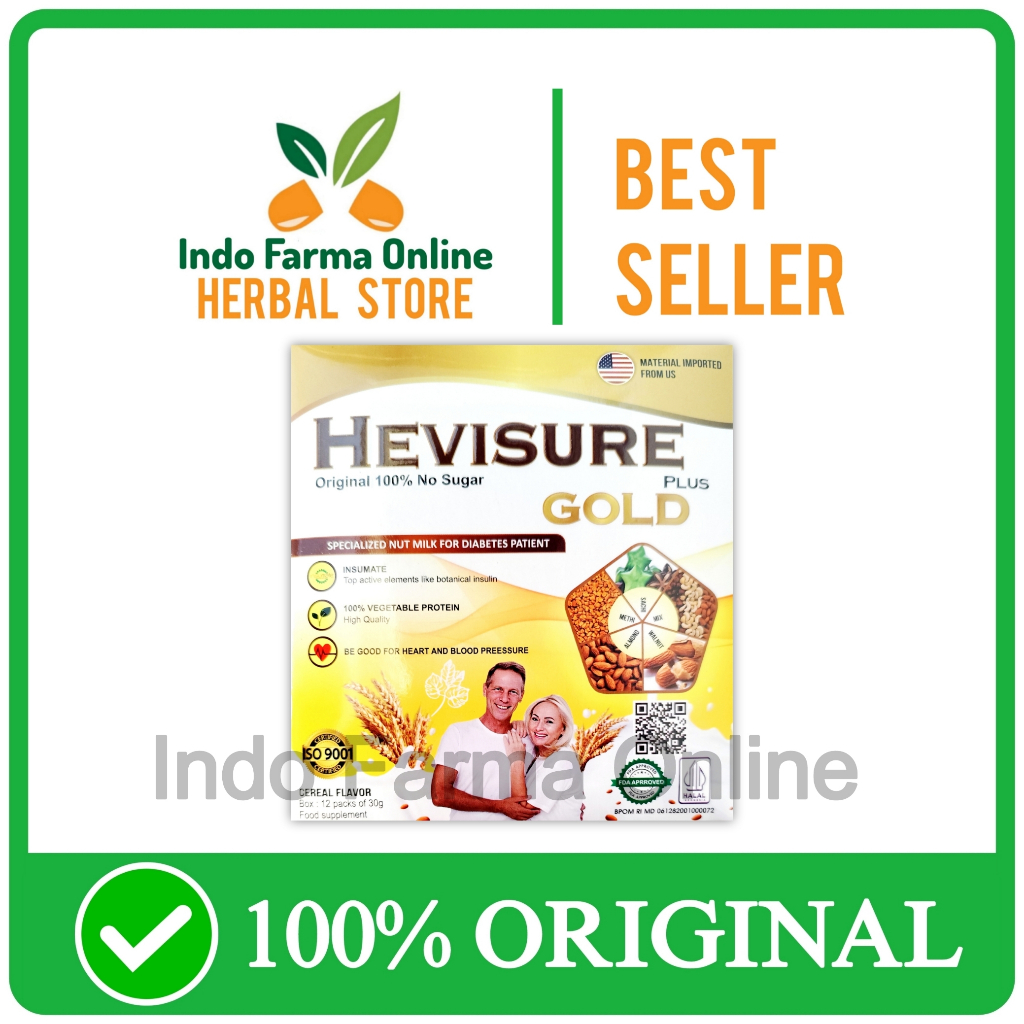 

Paket Murah Hevisure Gold Milk Susu Diabetes Dan Kencing Manis Pankreas Insulin Original USA