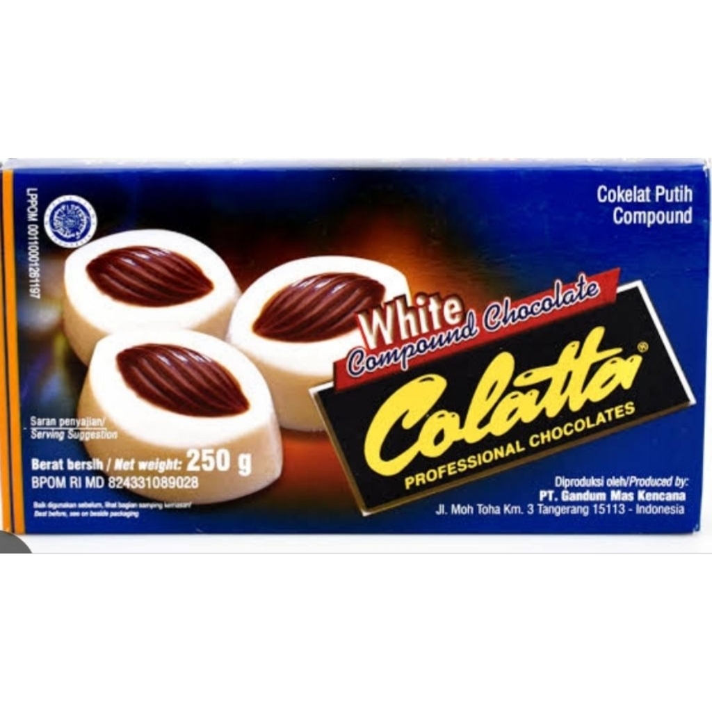 

white compound chocolate collata 250 gram