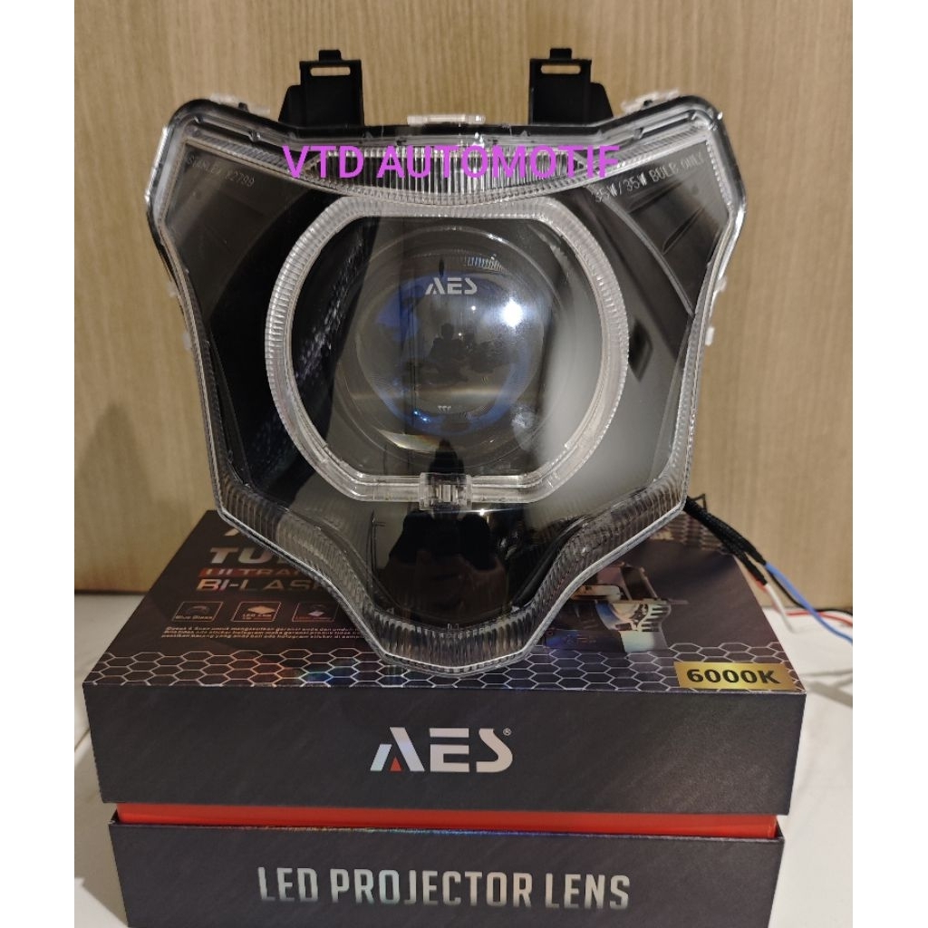 Bi Laser Turbo AES Ultra 3 Inch Cooler 75 Watt Custom Headlamp Reflektor Vixion NVA