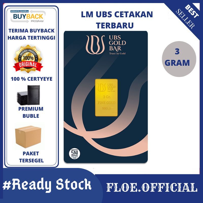 LM EMAS UBS 3 Gram, LOGAM MULIA TERBARU