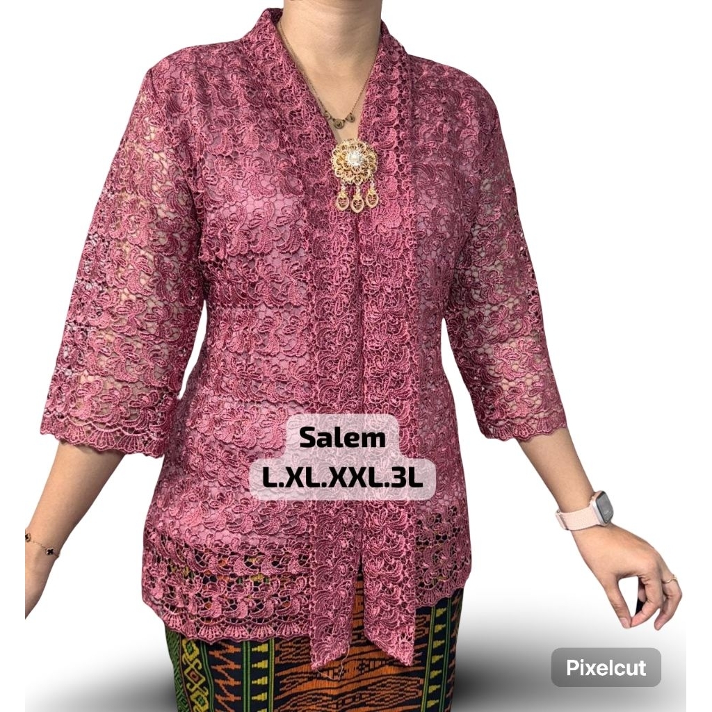 Blus brokat hoki premium