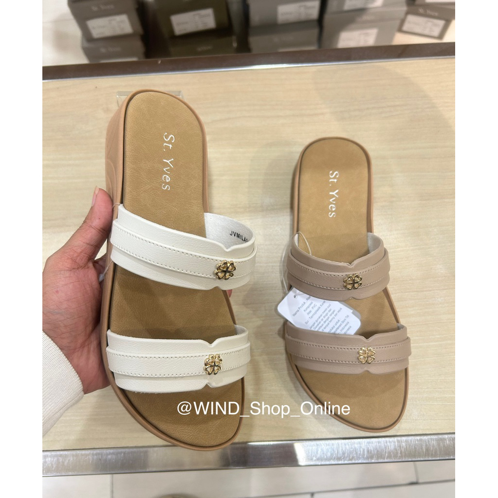 ST.YVES Sandal wedges rendah doble strap size 36-40