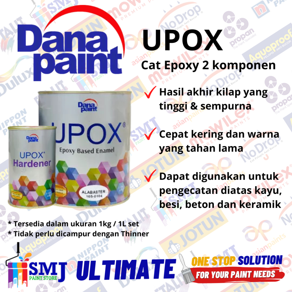 CAT EPOXY GARIS PARKIR LANTAI KERAMIK UPOX DANAPAINT