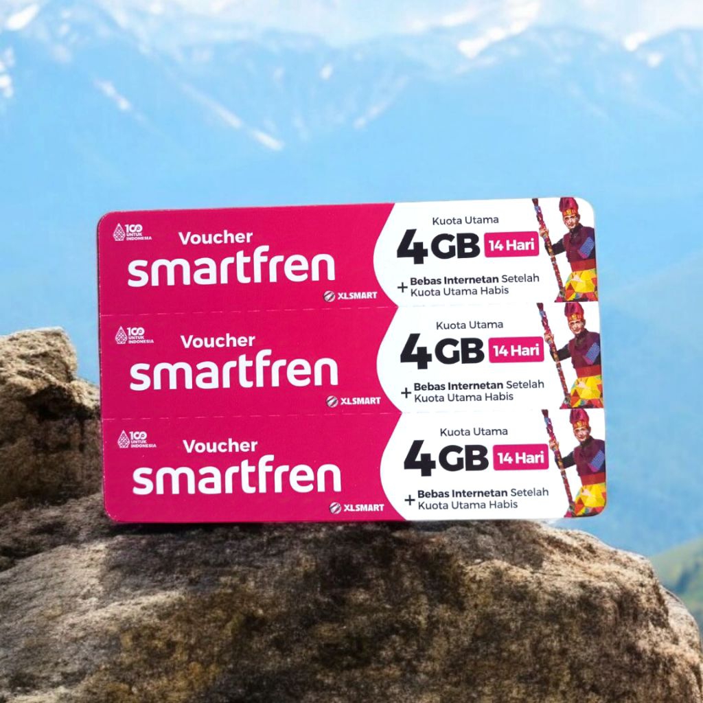Voucher Paket Kuota Data Smartfren 4Gb/14hr Nonstop Murah