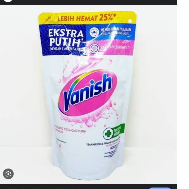 vanish putih cair refil 750ml penghilang noda pakaian vanish 750ml