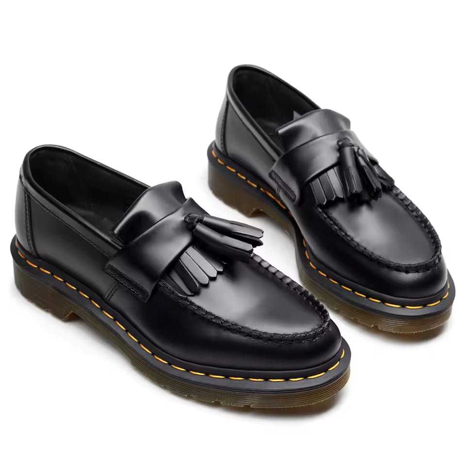 SYCHO BAYAN HITAM 38-47 Sepatu Loafers Hitam Pria Pantofel Docmart Formal Shoes Penny Casual Kulit O