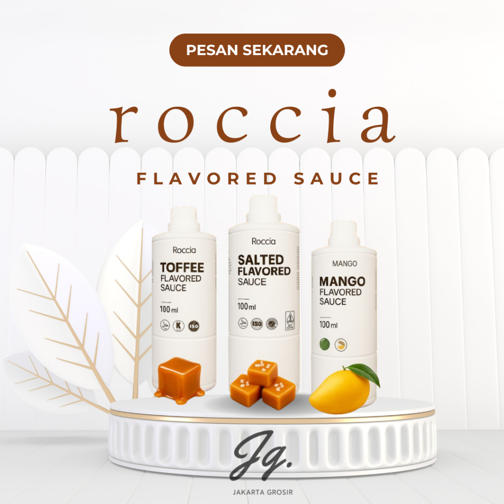 

Roccia Flavored Sauce 1L / Sauce Toffee / Sauce Salted Caramel / Sauce Mango | Roccia Sauce 1L