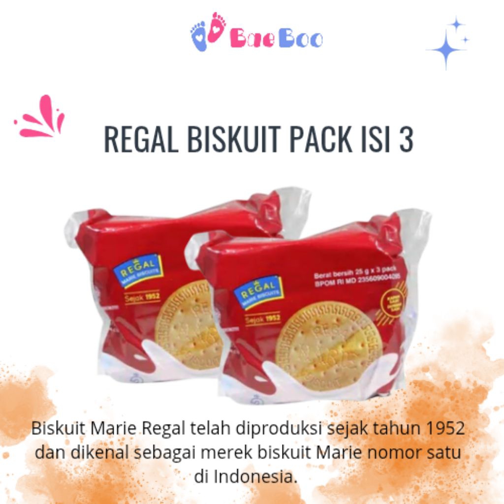 

Biskuit Regal Pack Isi 3x25 Gram