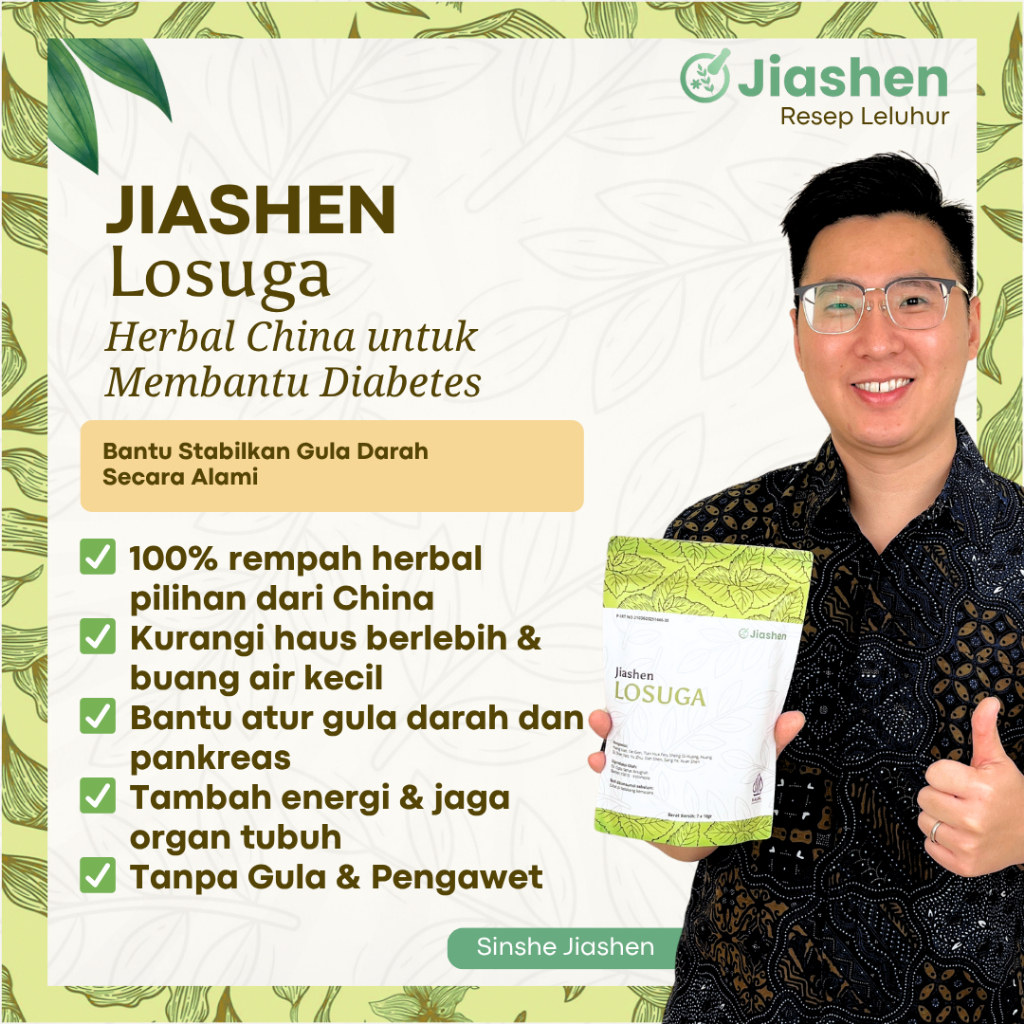 

Jiashen Losuga – Herbal Cina Kontrol Gula Seimbang & Metabolisme Alami