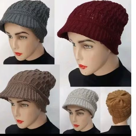 TOPI RAJUT KUPLUK TOPI JILBAB HIJAB NENEK IBU RAJUT DALAMAN JILBAB RAJUT TOPI