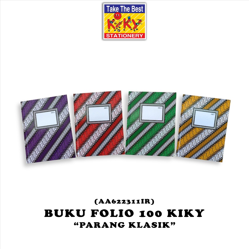 

KIKY Buku Hard Cover Folio Glossy (Uk. 32 x 21 cm) Isi 100 Lembar
