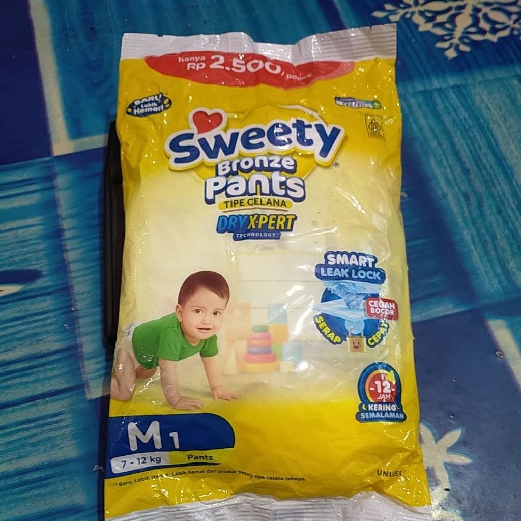 Pampers sweety M¹ tipe celana