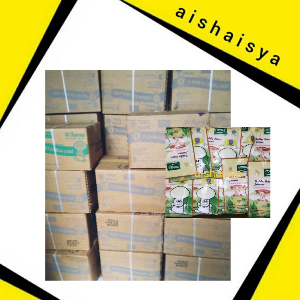 

Forcysn Totole Kaldu Jamur 40Gr 80Gr 200Gr Per Karton / Dus Exp 2027