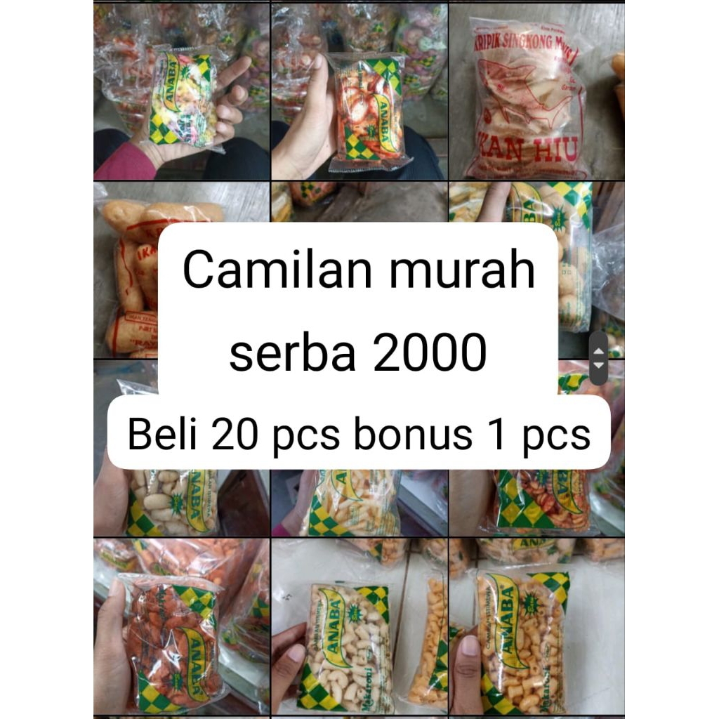 

Snack enak murah meriah merk anaba / mawar beli 20 gratis 1 pcs
