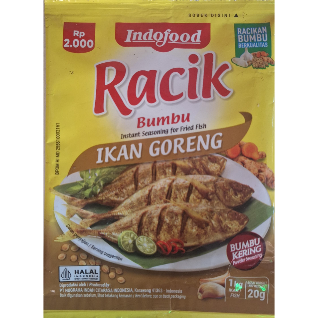 

Bumbu Racik Ikan Goreng Indofood satu renceng