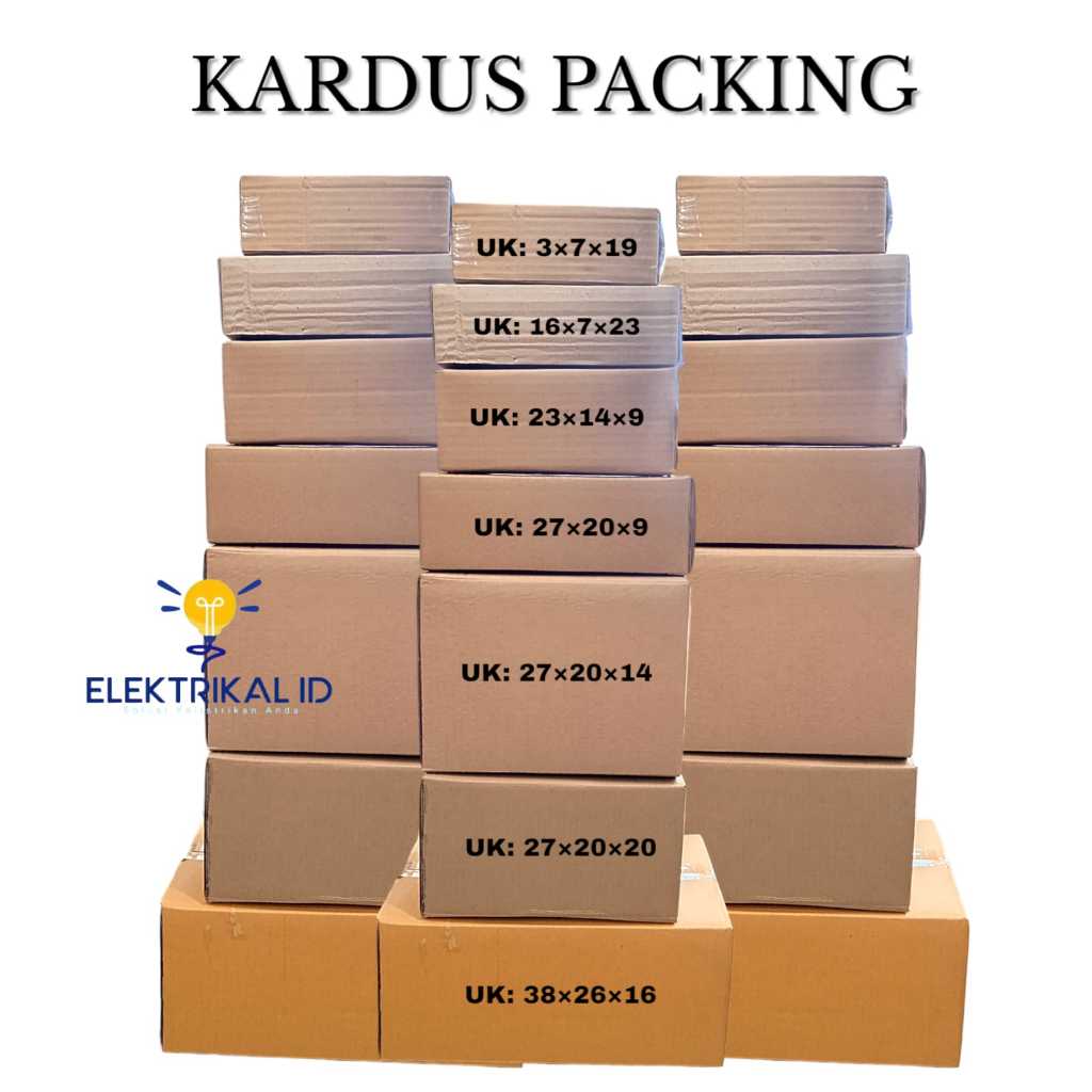 

BOX PACKING Box Dus Kotak Karton Packaging Polos Tebal 4 IKET ISI 40 PCS