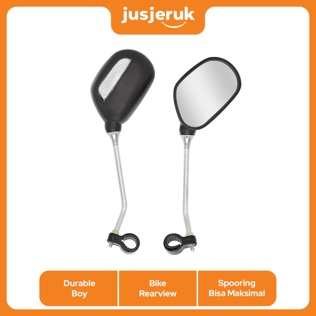 JFactory Kaca Spion Sepeda Bike Spion Rearview Sepasang Mirror