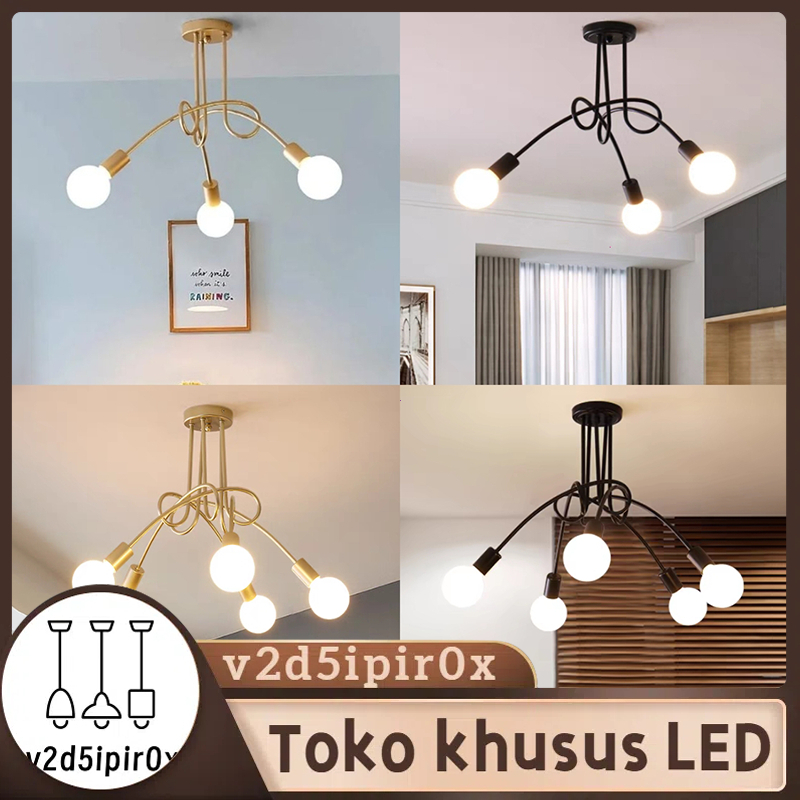 Lampu Hias Gantung Ruang Tamu Lampu Plafon Ruang Tamu Minimalis Modern Lampu Gantung Cafe / Lampu Ga