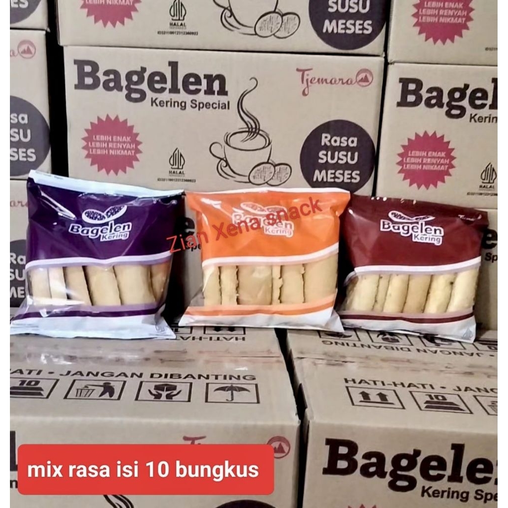 

BAGELEN MIX 3 RASA ORI, MESES, KEJU ISI 10 PACK
