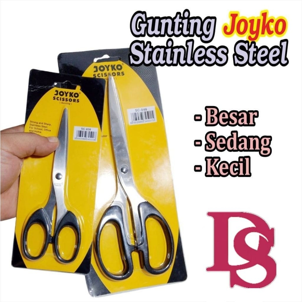 

Gunting Joyko Besar SC848 /Gunting Joyko Kecil SC 828 / Gunting Sedang SC 838 / Gunting Besar SC848 Joyko Big Scissor