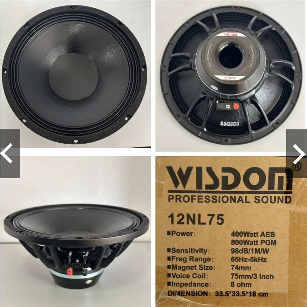Speaker Array Wisdom 12NL75 / 12 NL75 / 12NL 75 / 12 NL 75 – original T24