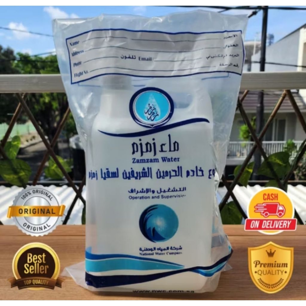 

air ZAM ZAM kemasan kompan 5LT premiyum