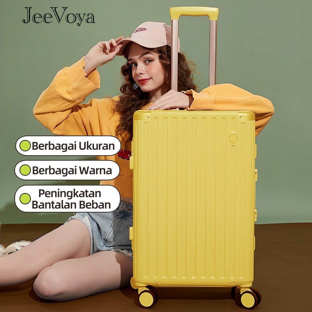 【JeeVoya】Koper Kabin Bagasi 20/22/24/28 Inch koper besar ABS+PC bahan koper ace hardware Multiple Co