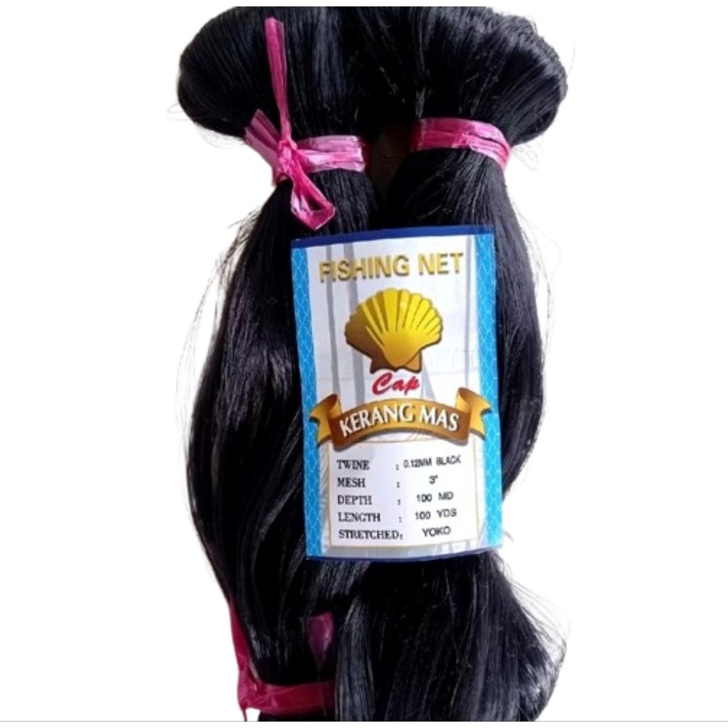 Jaring burung perkutut 0.12 3 inchi 100md/100yds jaring burung hitam jaring burung murah