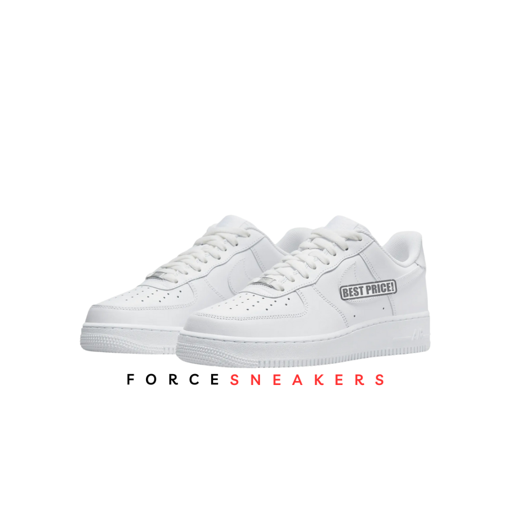 Sepatu Sneakers Casual Premium Full White Pria & Wanita