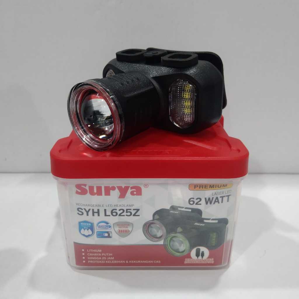 Senter Kepala Super Terang SURYA 62W L625Z - Senter Kepala LED Tahan Lama