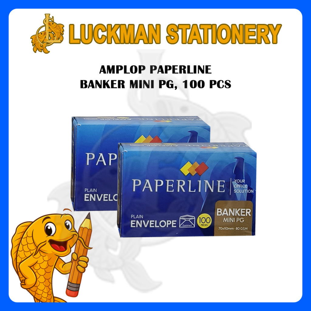 

LUCKMAN STATIONERY - AMPLOP PAPERLINE BANK NOTE PPS DAN BANKER MINI PPS