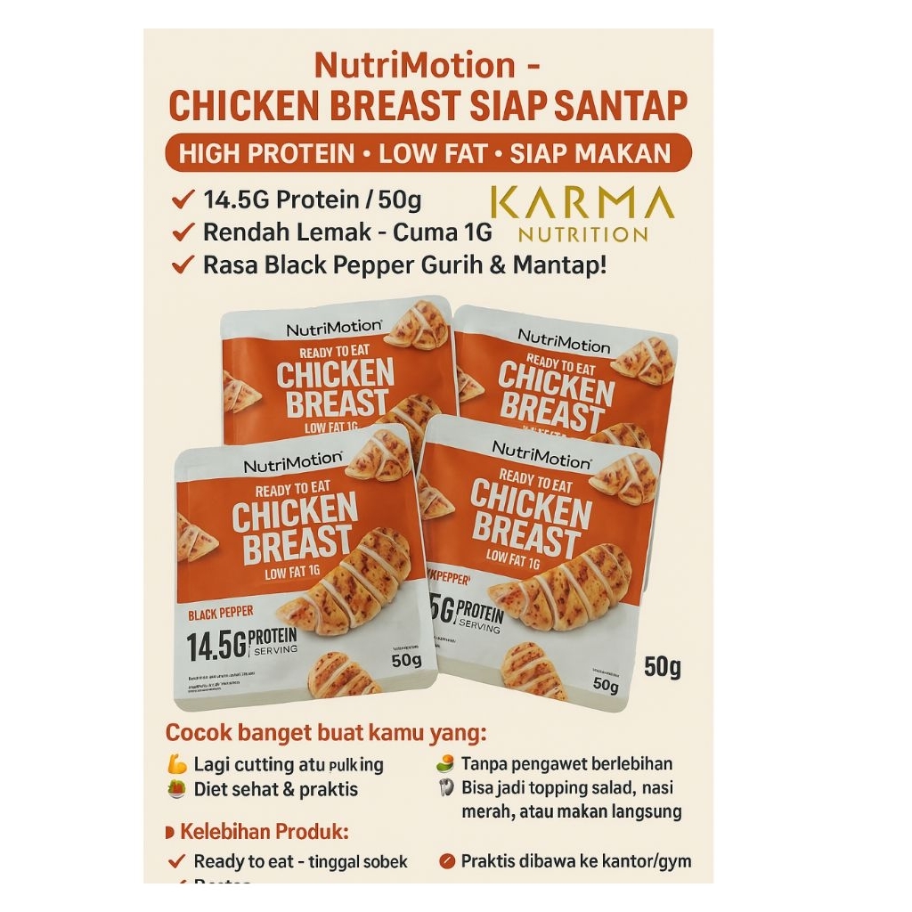 

NutriMotion – Chicken Breast Siap Santap