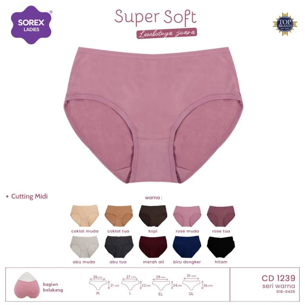 SOREX 1239 CELANA DALAM SOREX WANITA DEWASA SUPER SOFT 1239 - CD SOREX MURAH - PAKAIAN DALAM WANITA