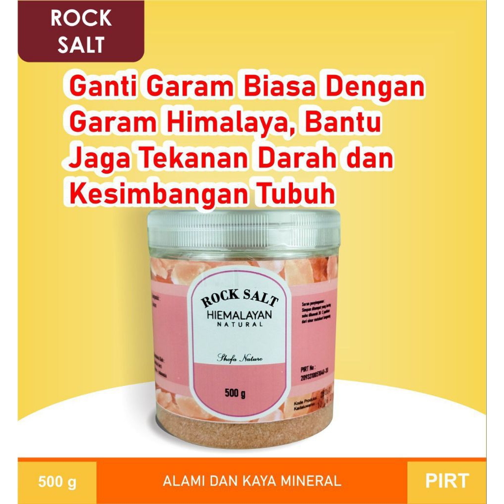 

Garam Himalaya isi 500 gr .jaga tekanan darah dan kesimbangan tubuh
