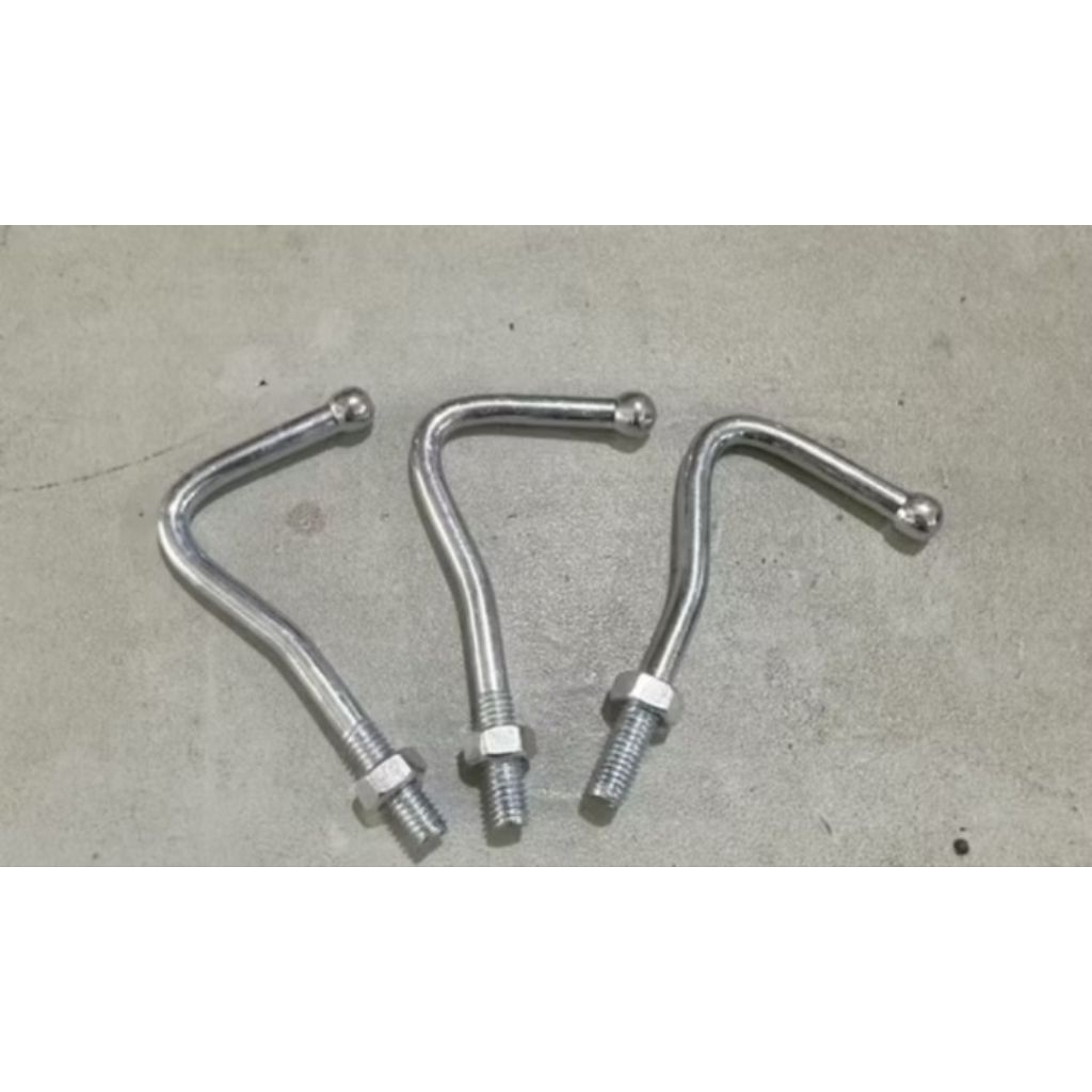 Gantungan Barang Motor Supra Revo Karisma Astrea Blade Galvanis Putih Kait Cantolan Hook Mur