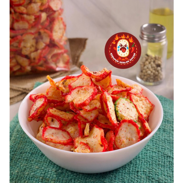 

Kerupuk Seblak Gacor Varian Kancing 350gr - KERUPUK SEBLAK VIRAL