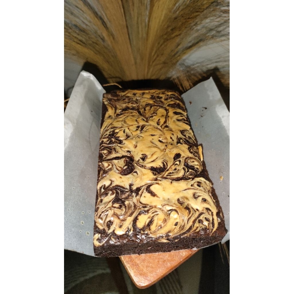 

Brownies Panggang Super Nyoklat Varian Cheese Marble