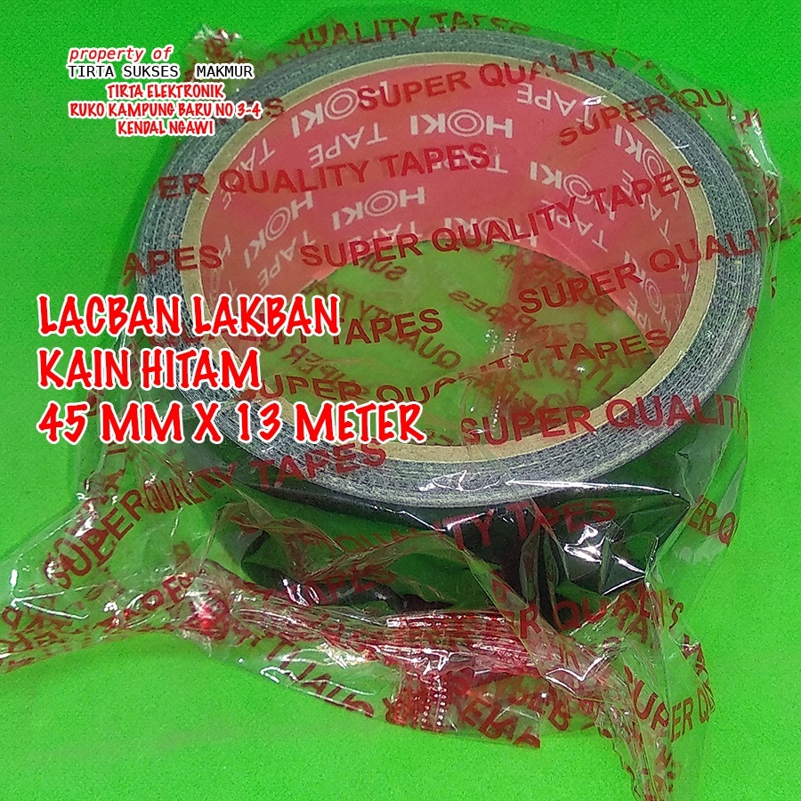 

Lakban Hitam lakban cloth / Lakban Kain Besar Hoki Tape murah dan berkualitas