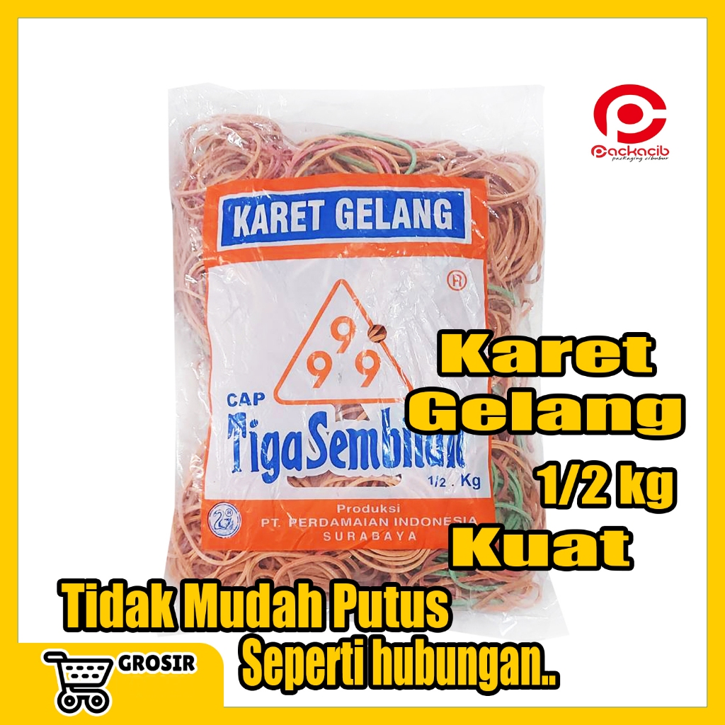 MURAH Karet Gelang 500 gram Grosir Kiloan / Karet Kiloan Kuat Tidak Mudah Putus