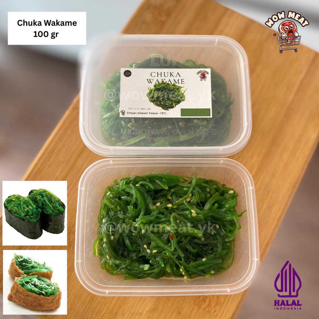 

Chuka Wakame Salad Rumput Laut 100 gr | Seaweed Seasoned Salad Frozen IMPORT JAPAN