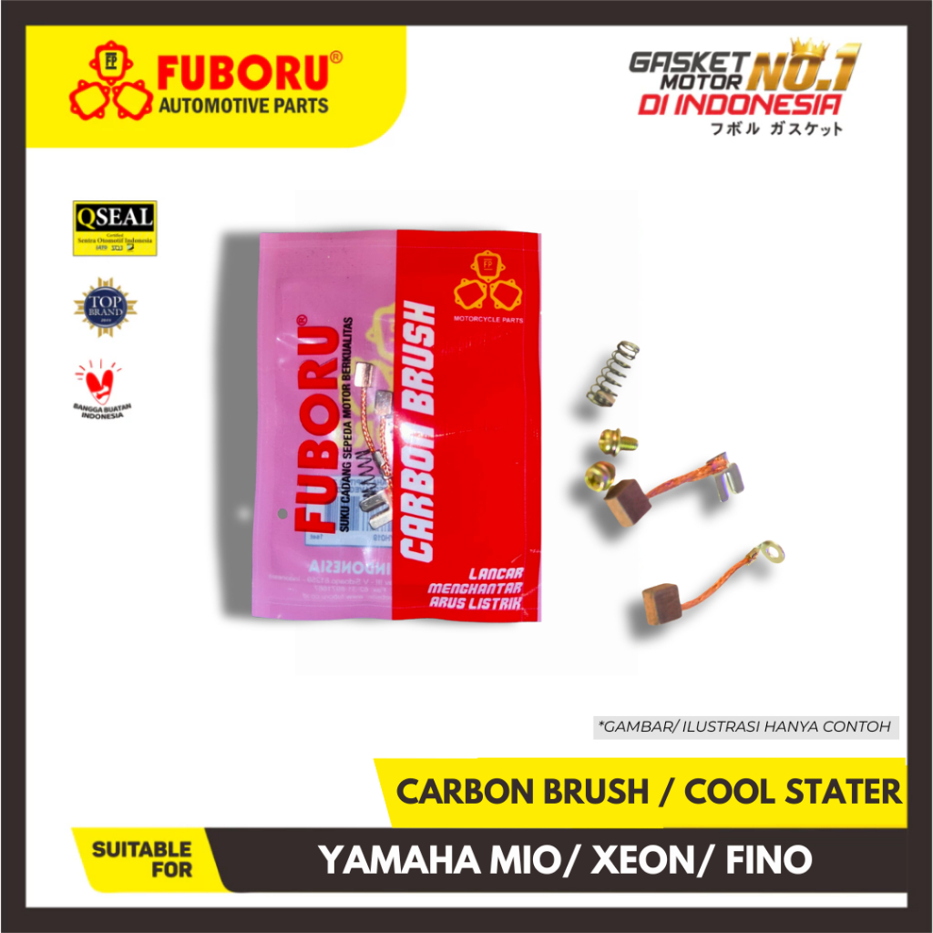 COOL STATER YAMAHA MIO / XEON / FINO DINAMO STARTER CARBON BRUSH ARANG KUL FUBORU